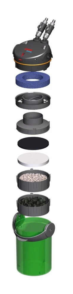 EHEIM Ecco Pro 200 Filtre Externe Avec Masse Et Mousses Filtrantes Aquarium Entre 100 Et 200L -AquaVie Promos Magasin 120419080405