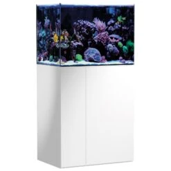 AQUA MEDIC Armatus 250 Blanc Kit Aquarium Eau De Mer De 190 L Avec Meuble Et Décantation