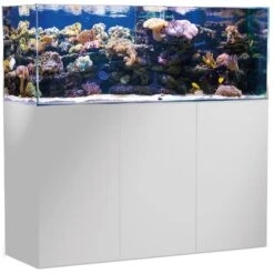 AQUA MEDIC Armatus 450 Blanc Kit Aquarium Eau De Mer 375 L Avec Meuble Et Décantation