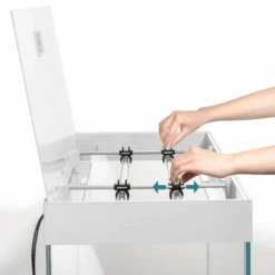 AQUAEL Opti Set 125 Blanc Aquarium 81 Cm Et 125 L De Volume Avec Verre Optique Et éclairage Leds -AquaVie Promos Magasin aquael opti set 125 blanc aquarium 81 cm et 125 l de volume avec verre optique et eclairage leds 7 2