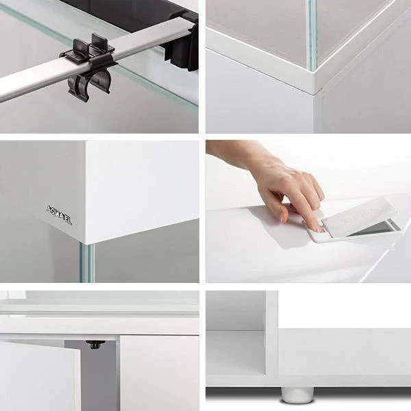AQUAEL Opti Set 200 Blanc Aquarium 101 Cm Et 200 L De Volume Avec Verre Optique Et éclairage Leds 7 AQUAEL Opti Set 200 Blanc Aquarium 101 Cm Et 200 L De Volume Avec Verre Optique Et éclairage Leds – Image 7