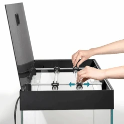 AQUAEL Opti Set 200 Noir Aquarium 101 Cm Et 200 L De Volume Avec Verre Optique Et éclairage Leds -AquaVie Promos Magasin aquael opti set 125 noir aquarium 81 cm et 125 l de volume avec verre optique et eclairage leds 3 1