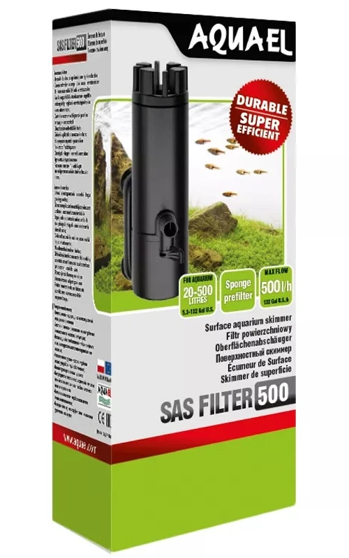 AQUAEL SAS 500 Skimmer De Surface 500 L/h Pour Aquarium D'eau Douce 2 AQUAEL SAS 500 Skimmer De Surface 500 L/h Pour Aquarium D'eau Douce – Image 2