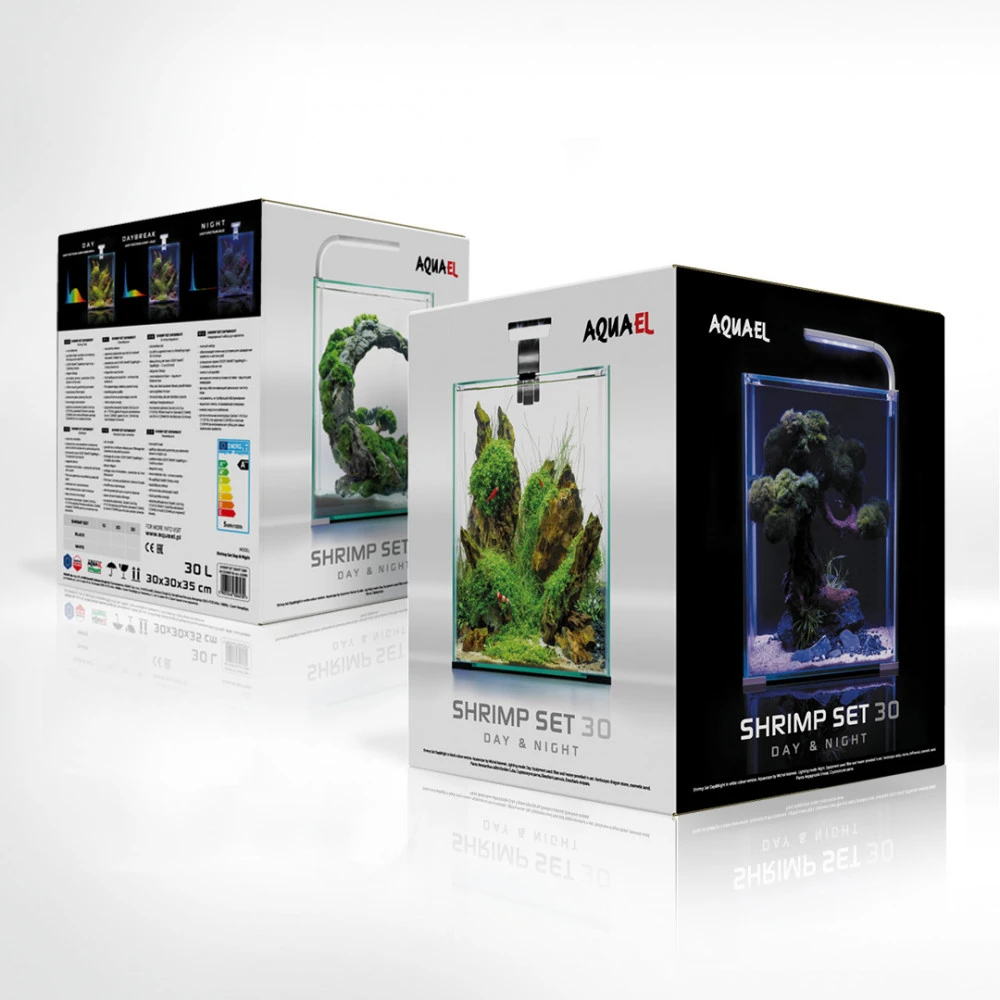 AQUAEL ShrimpSet Day & Night 30 Blanc Nano-aquarium 30L Tout équipé 29 X 29 X 35 Cm 2 AQUAEL ShrimpSet Day & Night 30 Blanc Nano-aquarium 30L Tout équipé 29 X 29 X 35 Cm – Image 2