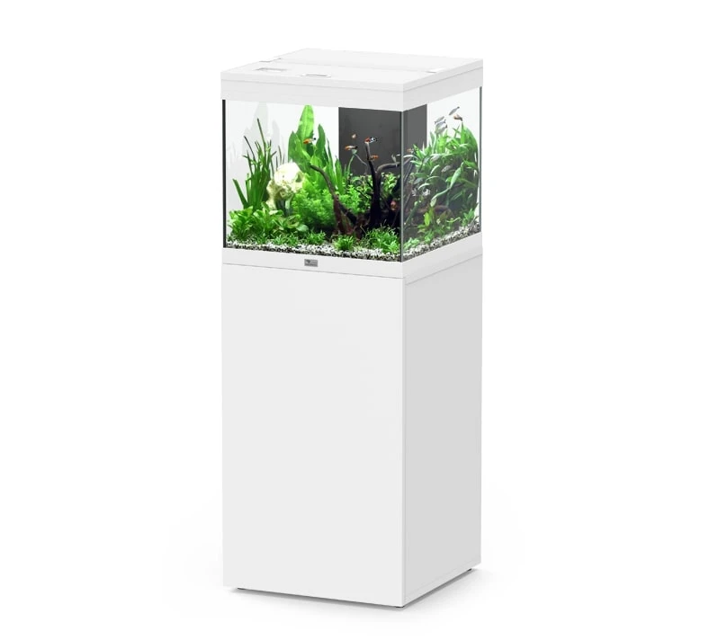AQUATLANTIS Aqua Tower 120 LED Blanc Aquarium équipé 122 L Avec Meuble Une Porte - Dimension : 49,9 X 50,1 X 48,7 Cm 1 AQUATLANTIS Aqua Tower 120 LED Blanc Aquarium équipé 122 L Avec Meuble Une Porte - Dimension : 49,9 X 50,1 X 48,7 Cm
