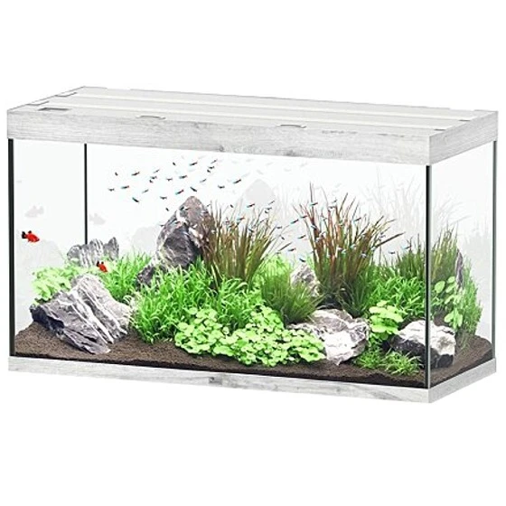 AQUATLANTIS Sublime Pro LED 2.0 120 X 50 X 70 Cm Chêne Blanc Aquarium équipé 400 L 1 AQUATLANTIS Sublime Pro LED 2.0 120 X 50 X 70 Cm Chêne Blanc Aquarium équipé 400 L