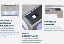 AQUATLANTIS AquaTable Noir 100 X 63 Cm Aquarium 177 L Type Table Basse Tout équipé -AquaVie Promos Magasin aquatlantis aquatable noir 100 x 63 cm aquarium 177 l type table basse tout equipe 9