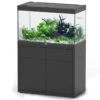 AQUATLANTIS Combinaison Sublime Pro LED 2.0 100 X 50 X 60 Cm Noir Haute Brillance Aquarium 300 L Avec Meuble