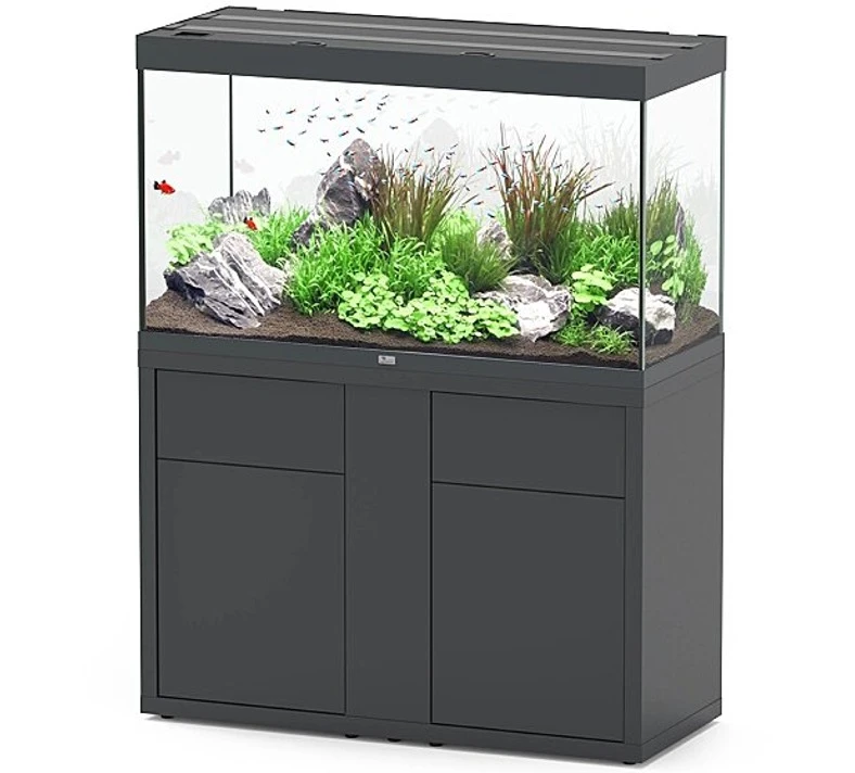AQUATLANTIS Combinaison Sublime Pro LED 2.0 120 X 50 X 70 Cm Gris Anthracite Brillant Aquarium 400 L Avec Meuble 1 AQUATLANTIS Combinaison Sublime Pro LED 2.0 120 X 50 X 70 Cm Gris Anthracite Brillant Aquarium 400 L Avec Meuble