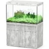 AQUATLANTIS Combinaison Sublime Pro LED 2.0 120 X 60 X 75 Cm Béton Aquarium 517 L Avec Meuble