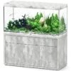 AQUATLANTIS Combinaison Sublime Pro LED 2.0 150 X 60 X 75 Cm Béton Aquarium 648 L Avec Meuble