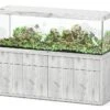 AQUATLANTIS Combinaison Sublime Pro LED 2.0 200 X 60 X 75 Cm Chêne Blanc Aquarium 816 L Avec Meuble