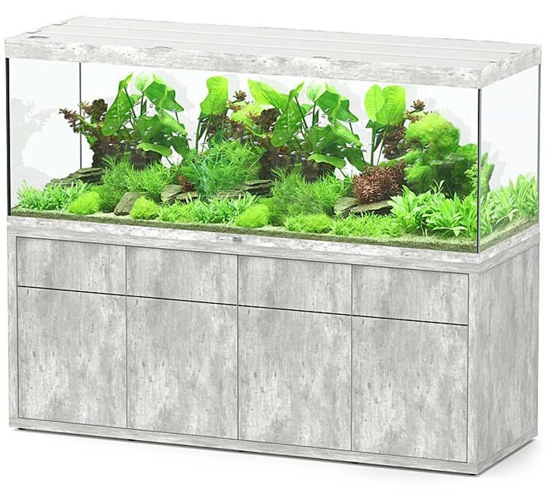 AQUATLANTIS Combinaison Sublime Pro LED 2.0 200 X 70 X 75 Cm Béton Aquarium 1016 L Avec Meuble 1 AQUATLANTIS Combinaison Sublime Pro LED 2.0 200 X 70 X 75 Cm Béton Aquarium 1016 L Avec Meuble