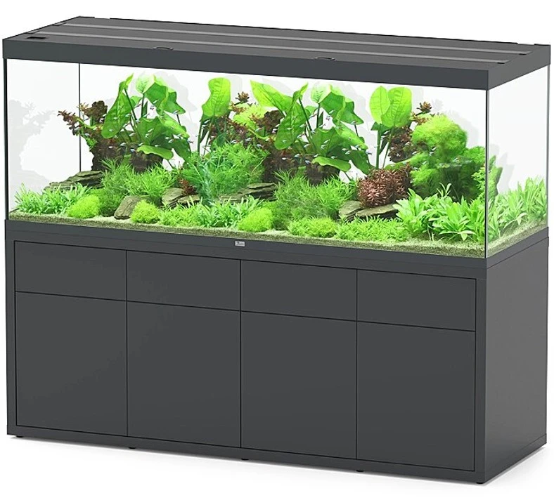 AQUATLANTIS Combinaison Sublime Pro LED 2.0 200 X 70 X 75 Cm Gris Anthracite Brillant Aquarium 1016 L Avec Meuble 1 AQUATLANTIS Combinaison Sublime Pro LED 2.0 200 X 70 X 75 Cm Gris Anthracite Brillant Aquarium 1016 L Avec Meuble