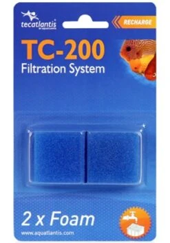 AQUATLANTIS TC-200 2x Foam Lot De 2 Cartouches De Mousse Pour Filtre TC200