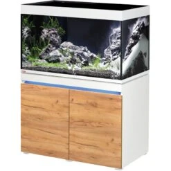 EHEIM Incpiria 330 LED Alpin / Nature Kit Aquarium 100 Cm 330 L Avec Meuble Et éclairage LEDs