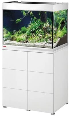 EHEIM Proxima 175 L ClassicLED Blanc Brillant Aquarium 70 Cm Avec Meuble Et éclairage LEDs 2 X 12W