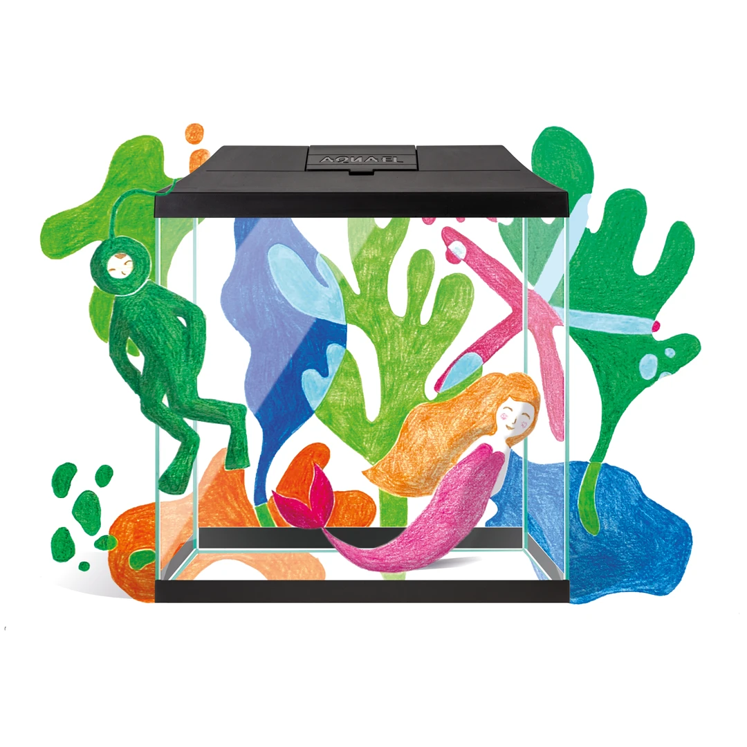 AQUAEL Leddy Mini Creative Set 30 Noir Aquarium équipé 12,6 L - Dimensions : 28 X 15 X 30 Cm 4 AQUAEL Leddy Mini Creative Set 30 Noir Aquarium équipé 12,6 L - Dimensions : 28 X 15 X 30 Cm – Image 4