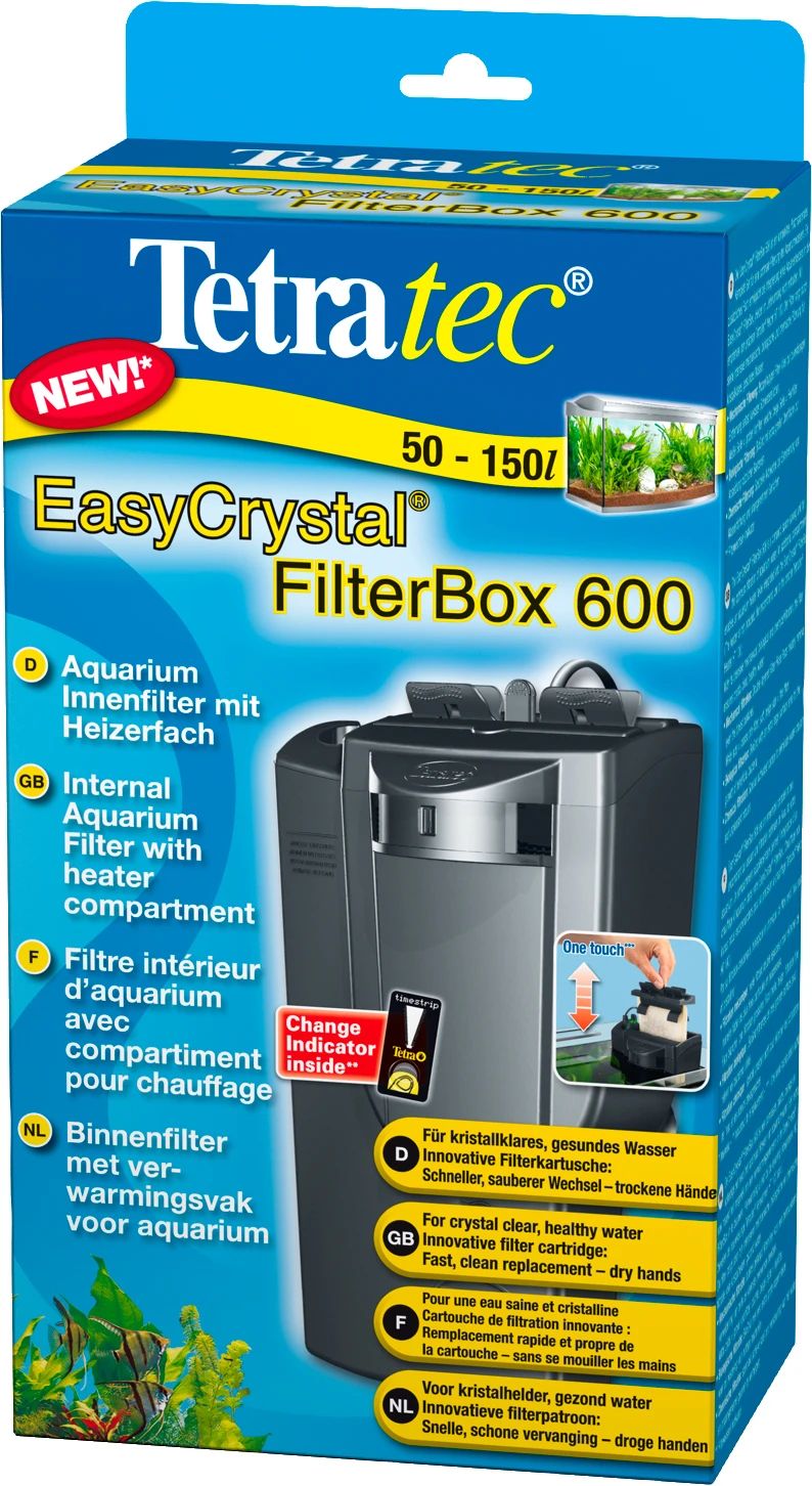 TETRA EasyCrystal FilterBox 600 Filtre Interne Avec Compartiment De Chauffage Pour Aquarium De 50 à 150L 1 TETRA EasyCrystal FilterBox 600 Filtre Interne Avec Compartiment De Chauffage Pour Aquarium De 50 à 150L