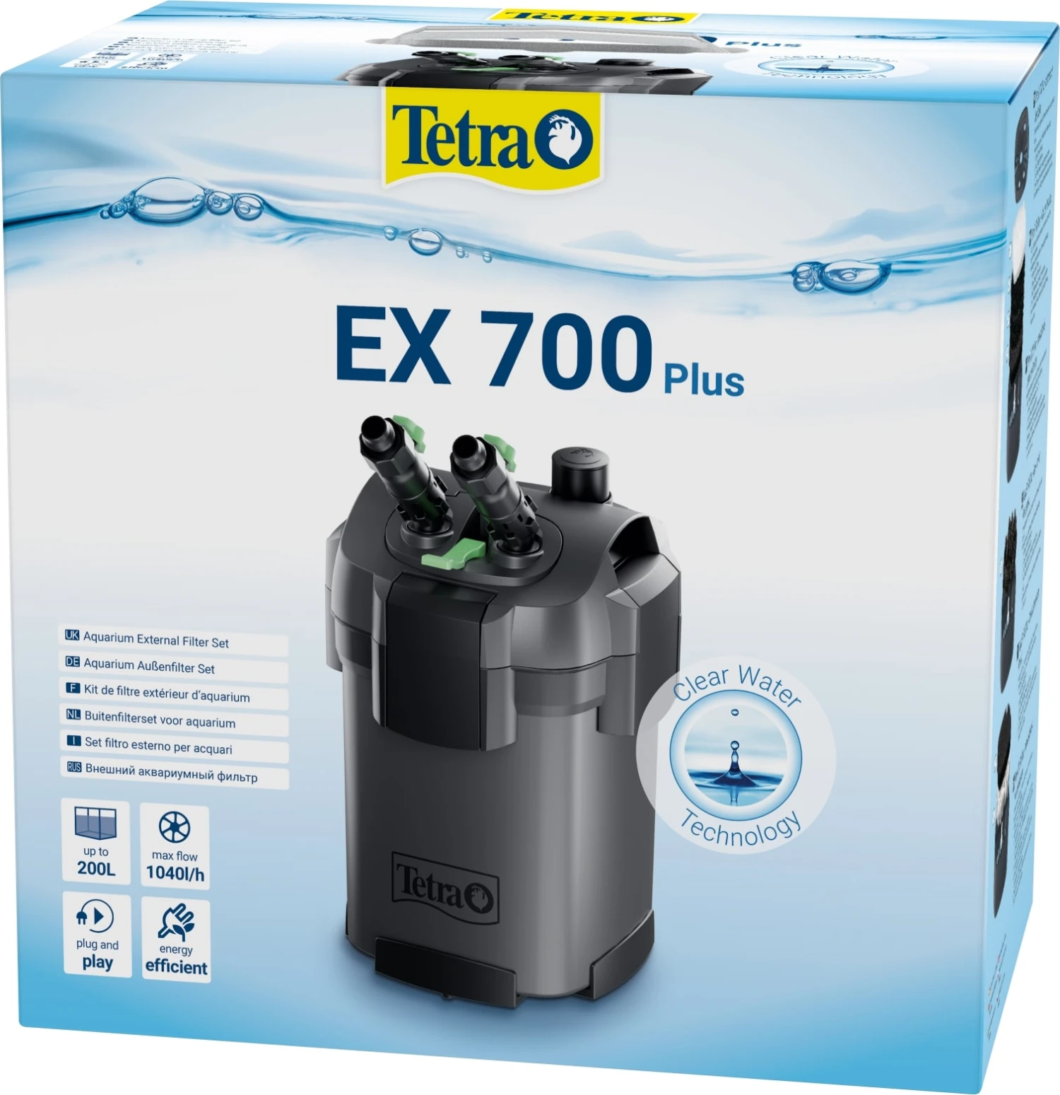 TETRA EX 700 Plus Filtre Externe 1040 L/h Performant Et Prêt à L'emploi Pour Aquarium De 100 à 200 L 1 TETRA EX 700 Plus Filtre Externe 1040 L/h Performant Et Prêt à L'emploi Pour Aquarium De 100 à 200 L