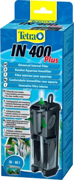 TETRA IN 400 Plus Filtre Interne Mécanique, Biologique Et Chimique Pour Aquarium De 30 à 60L