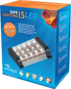 AQUATLANTIS Safe Lighting Bloc D'éclairage 15 LEDs 1,2W Pour Aquarium D'eau Douce